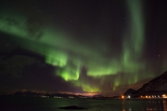 Aurore boréale aux îles Lofoten (Norvège)