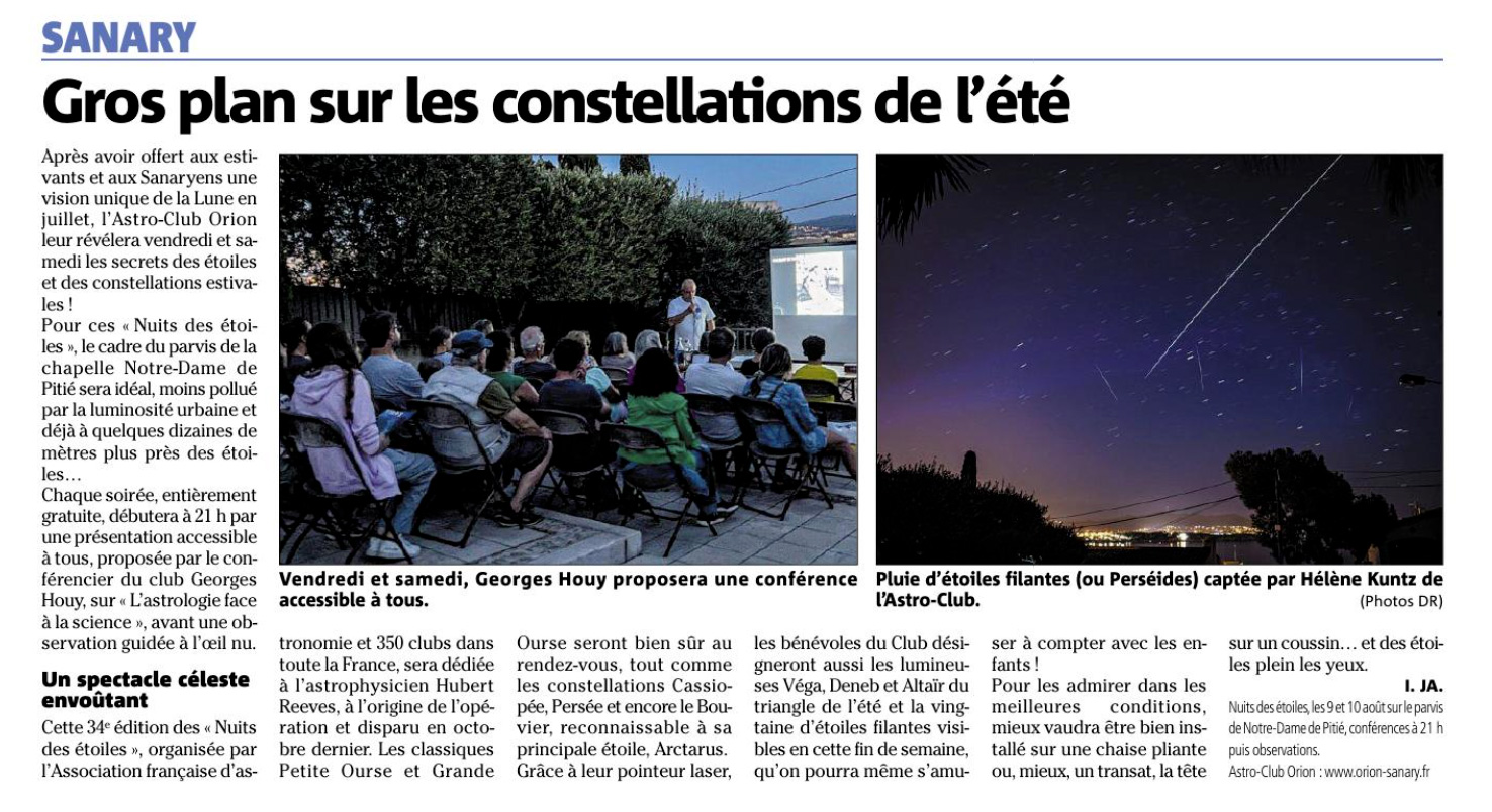 La 34ème édition des Nuits des Étoiles