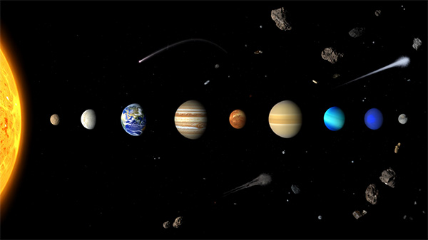 Les nouvelles du ciel et les noms des objets naturels du système solaire